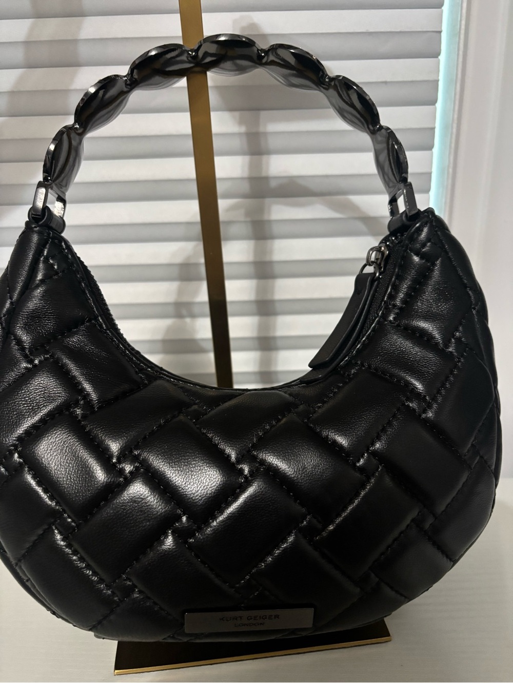 NWOT Kurt Geiger Small Octavia Bag with Rhinestones - Picture 5 of 13